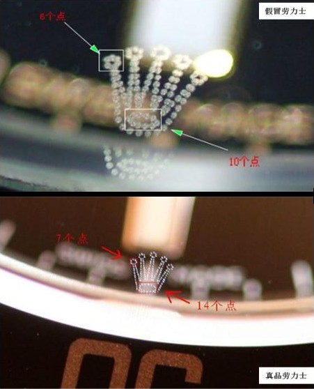 劳力士怎么看真假？手表细节辨别真假劳力士表(图3)