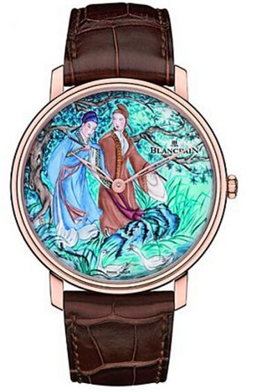 Blancpain宝珀推出「梁祝」微绘珐琅高级定制腕表(图5)