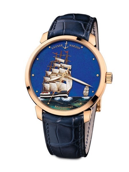 Ulysse Nardin 雅典表系列 彩绘腕表集工艺之大成(图4) Ulysse Nardin 雅典表系列 彩绘腕表集工艺之大成(图4)