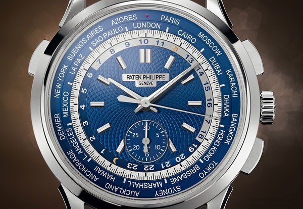 Patek Philippe 百达翡丽编号5930G新款世界时间计时秒表(图4)