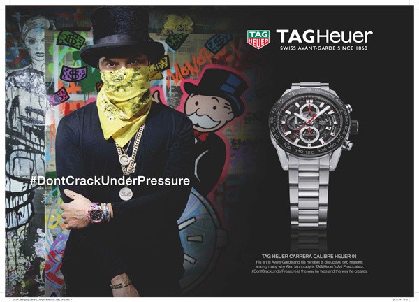 美国艺术家Alec Monopoly——成为泰格豪雅先锋艺术家(图1)