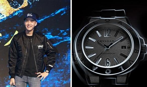 “小鲜肉”吴亦凡佩戴宝格丽Diagono Magnesium腕表,酷帅值再次爆表!(图2) “小鲜肉”吴亦凡佩戴宝格丽Diagono Magnesium腕表,酷帅值再次爆表!(图2)