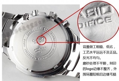 广诚表行—卡西欧手表真假辨别(图2) 广诚表行—卡西欧手表真假辨别(图2)