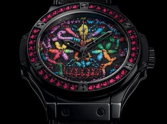 宇舶 Big Bang 刺绣糖果骷髅腕表 再现“融合的艺术”真谛(图4)