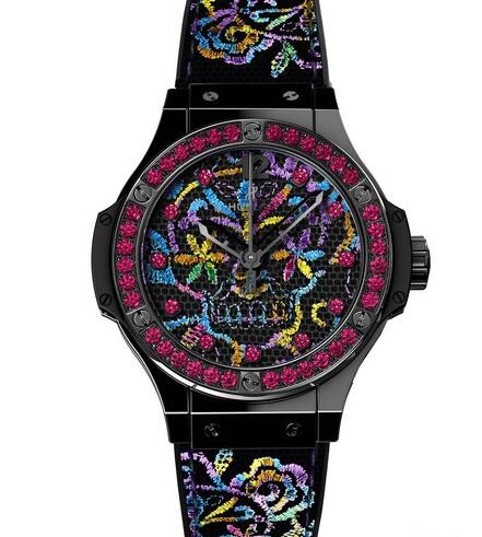 宇舶 Big Bang 刺绣糖果骷髅腕表 再现“融合的艺术”真谛(图5)