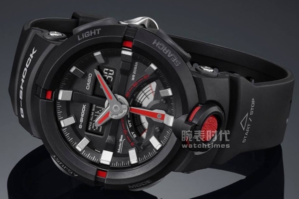 千元城市运动风 卡西欧G-SHOCK GA-500系列腕表(图4)